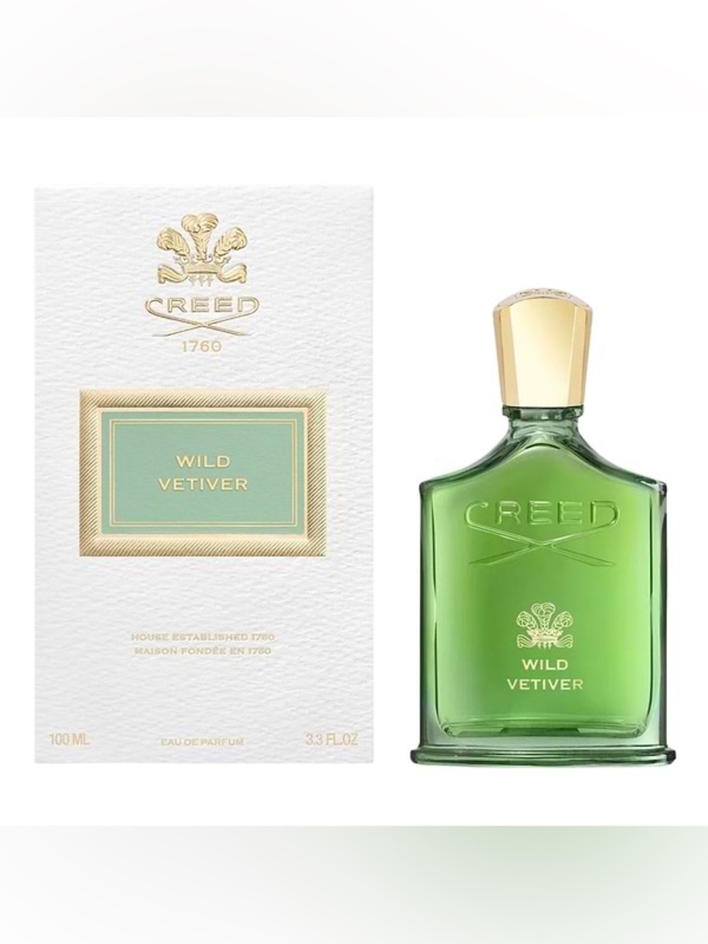CREED Wild Vetiver EMPTY Bottle with Box